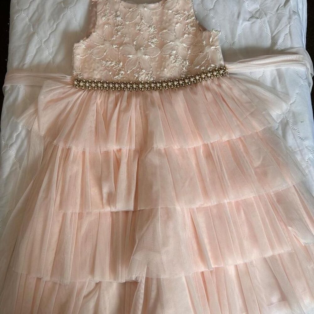 American-princess  girl's Pink Dress